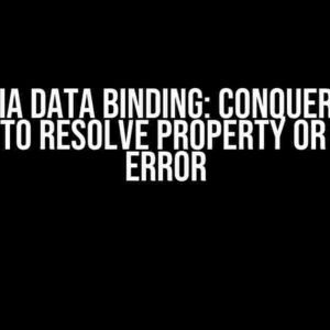 Avalonia Data Binding: Conquering the “Unable to Resolve Property or Method” Error