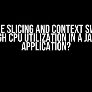 Can Time Slicing and Context Switches Cause High CPU Utilization in a Java-Based Application?